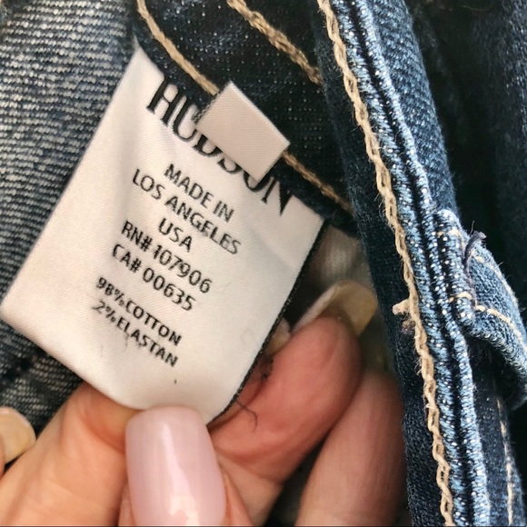 Hudson Deep Indigo Wash Classic Flap Pocket Jeans - Picture 4 of 9